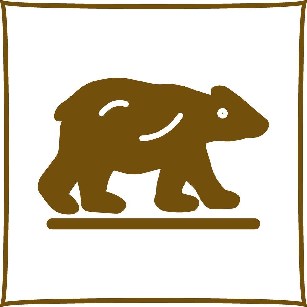 Polar Bear Vector Icon