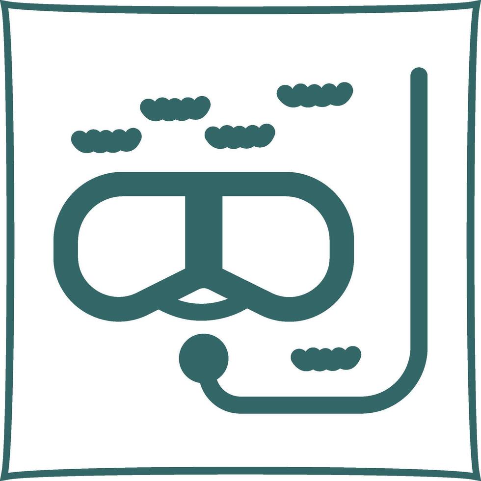 Snorkeling Vector Icon