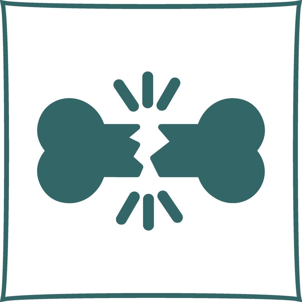 Bone Fracture Vector Icon