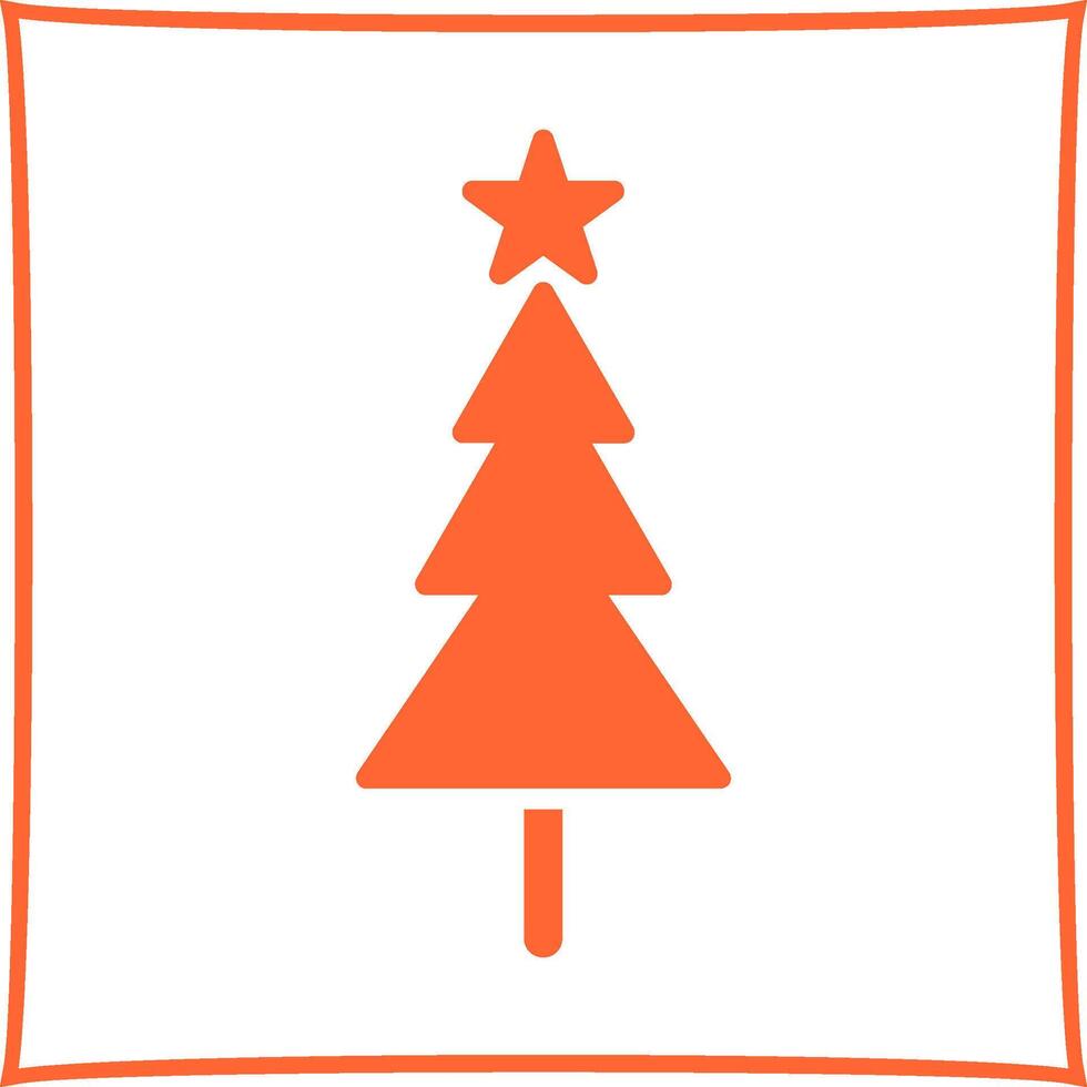 icono de vector de árbol de navidad