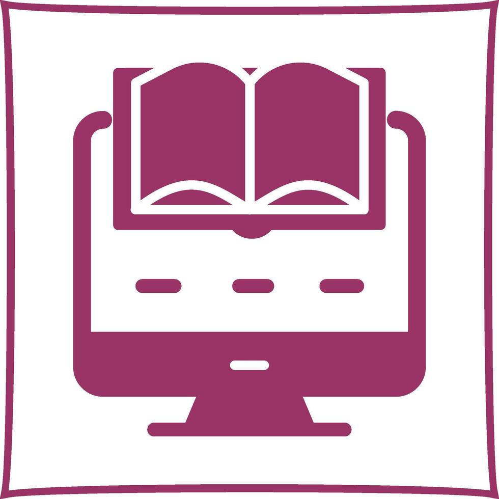 Digital Learning Vector Icon