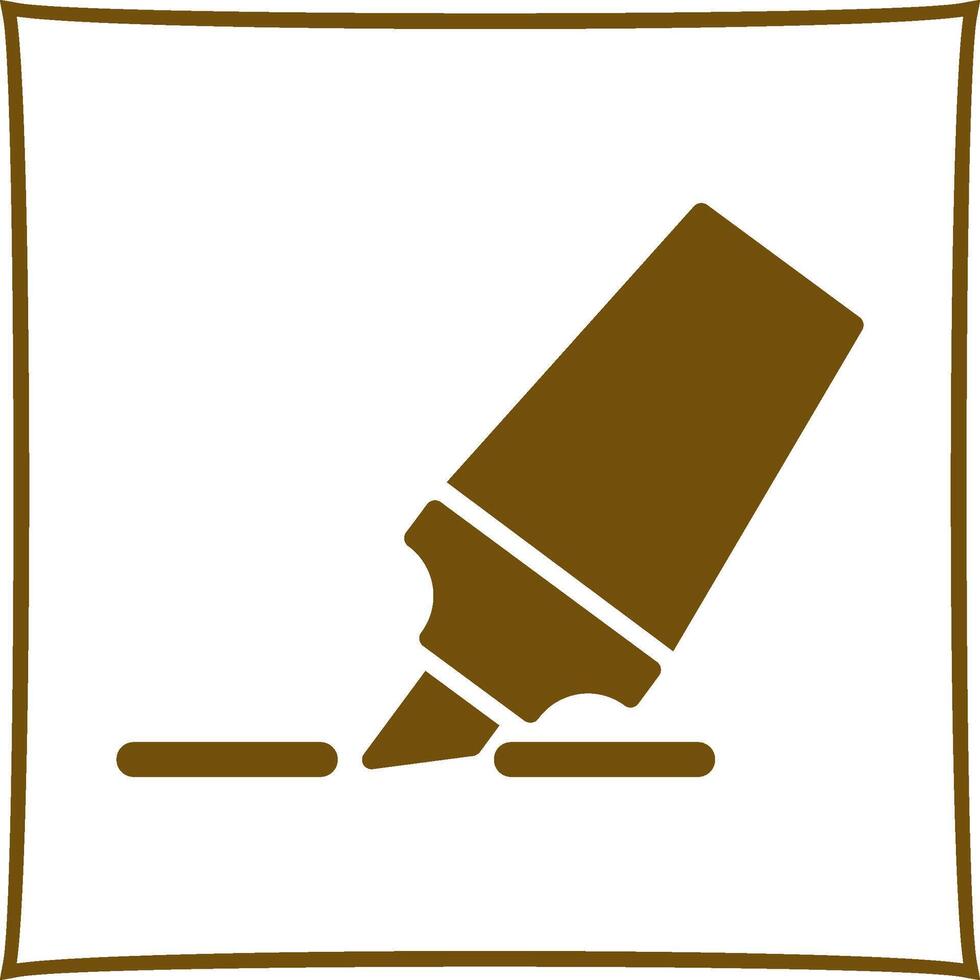 Highlights Marker Vector Icon