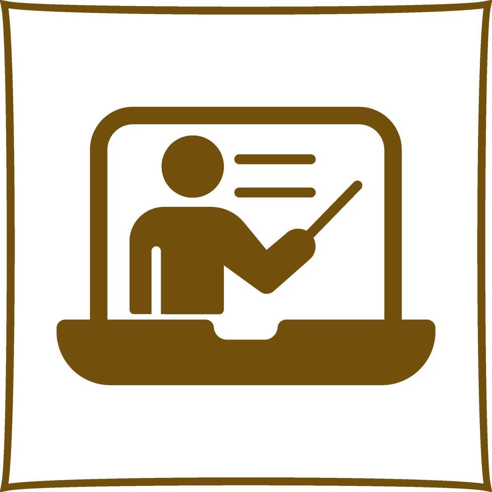 Online Lesson Vector Icon