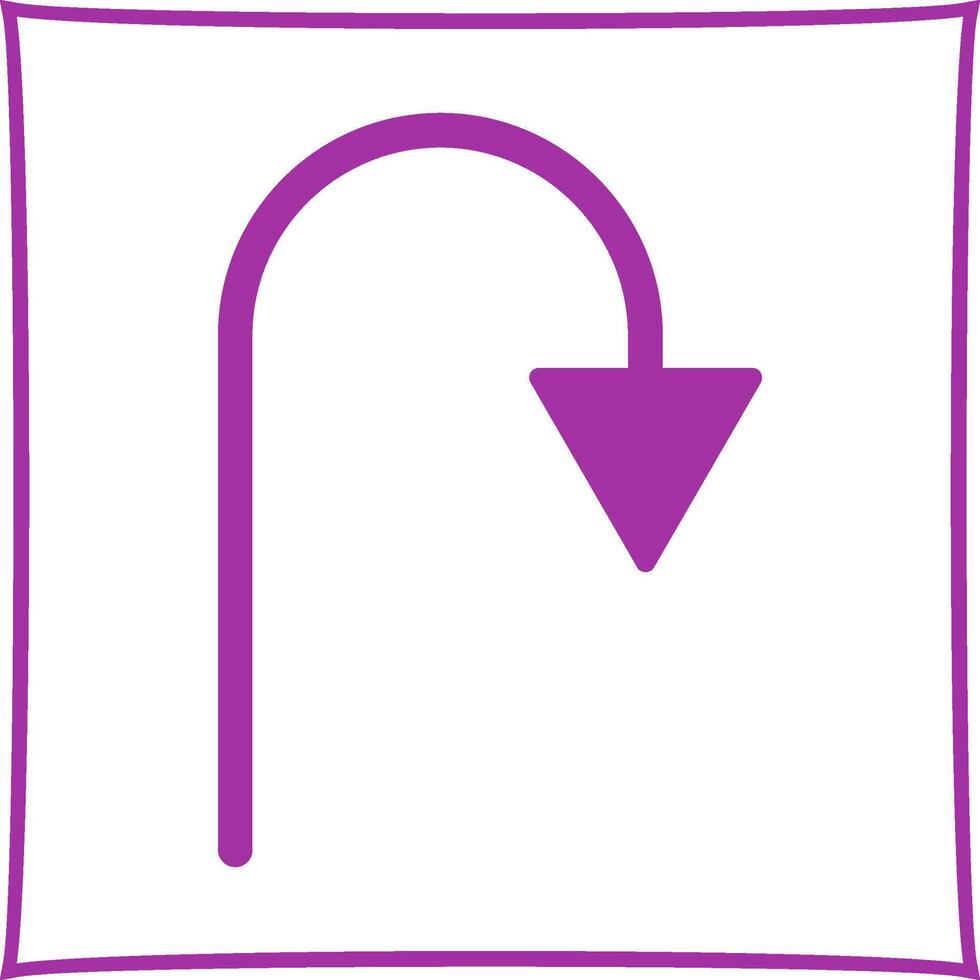 Arrow Pointing Down Vector Icon