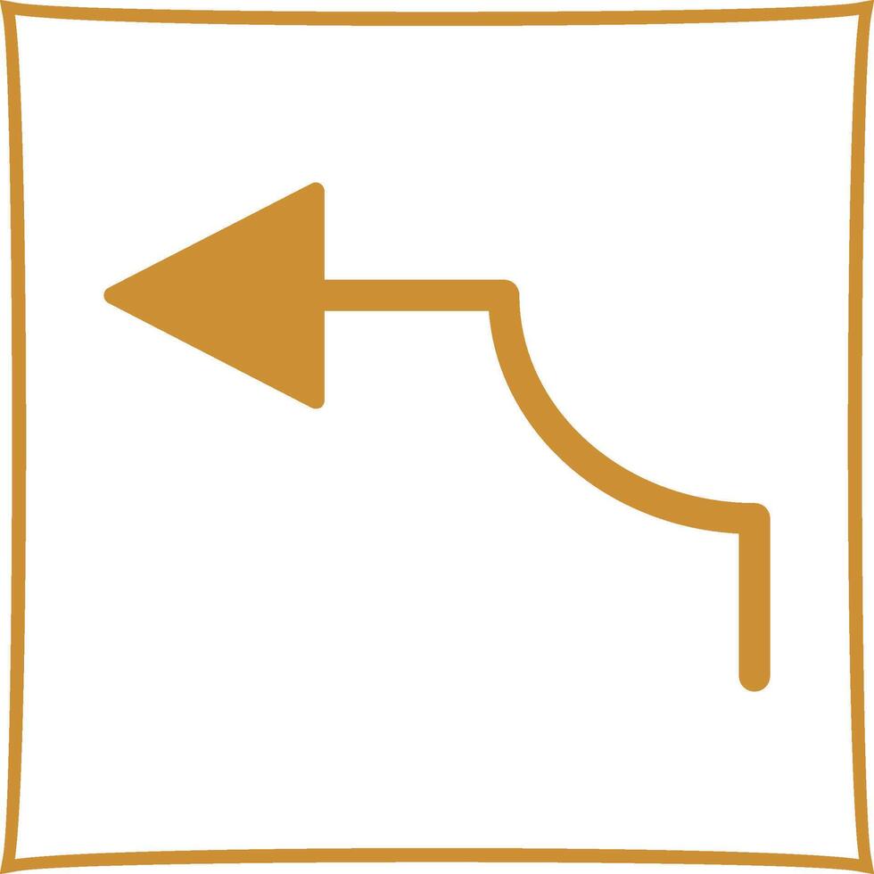 Arrow Pointing Left Vector Icon