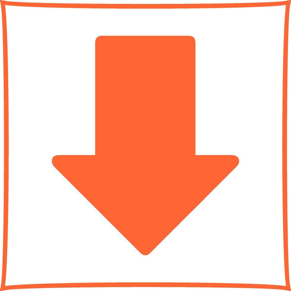 Down Vector Icon