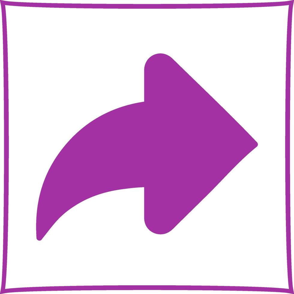 Right Back Arrow Vector Icon