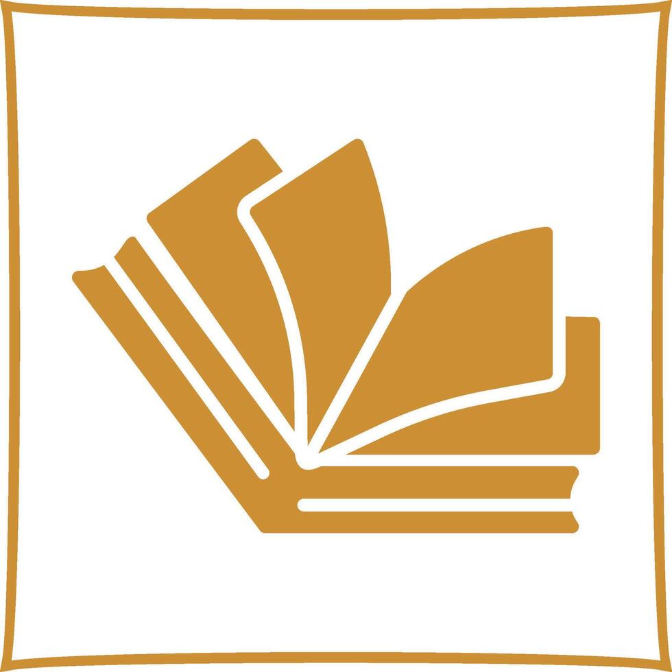 icono de vector de libro abierto