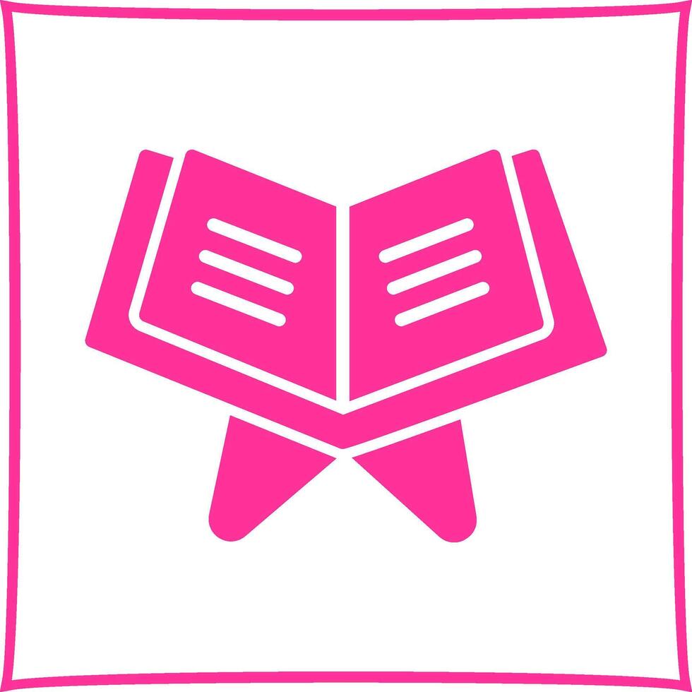 Reading Holy Book Vector Icon