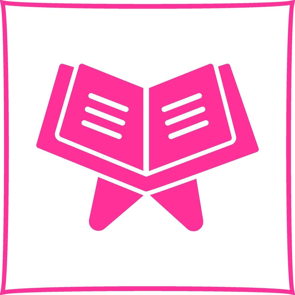 Reading Holy Book Vector Icon