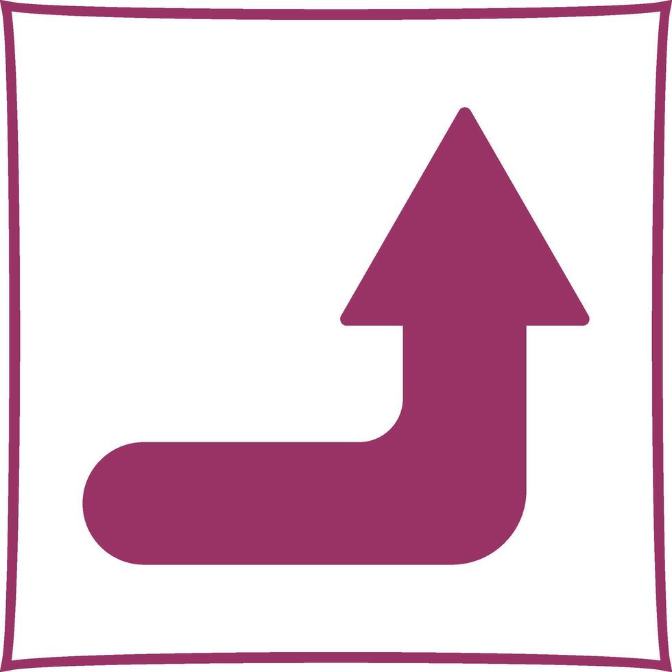 Turn Up Vector Icon