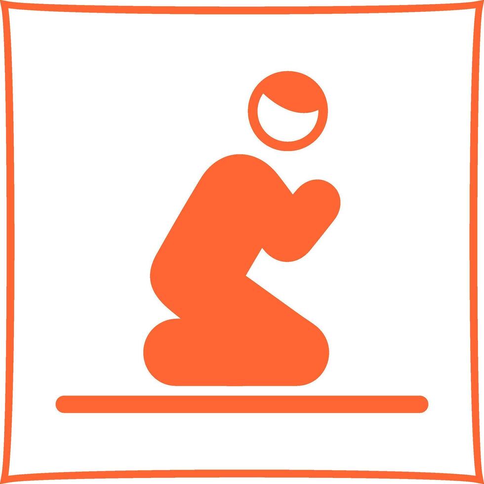 Offering Prayer Vector Icon