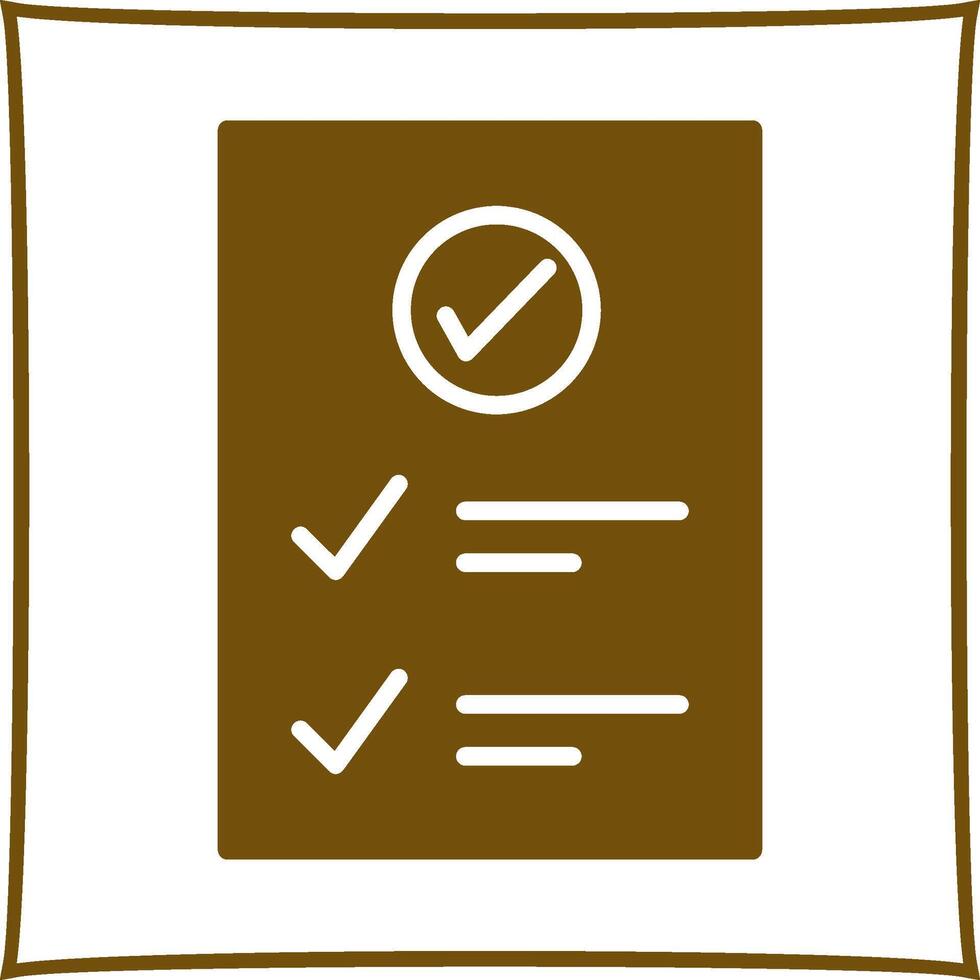 Check Up List Vector Icon