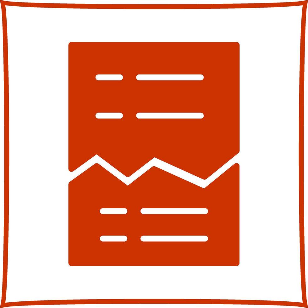 Corrupted List Vector Icon