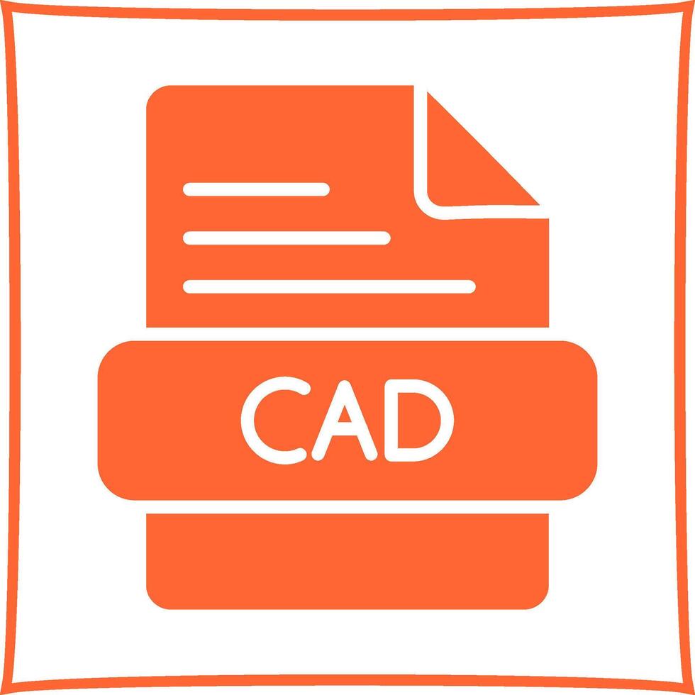 icono de vector de cad