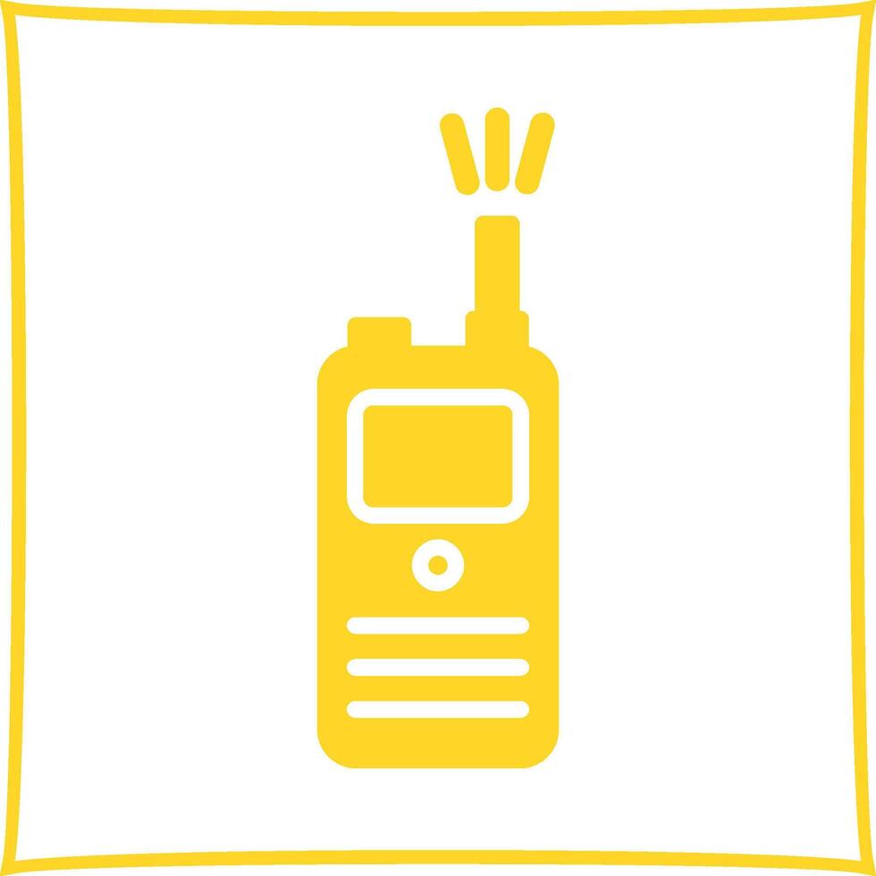 icono de vector de walkie-talkie