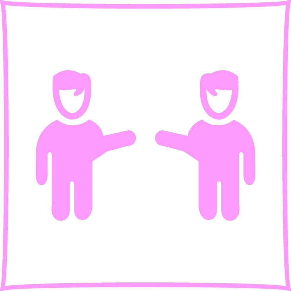 Waving to People I Vector Icon