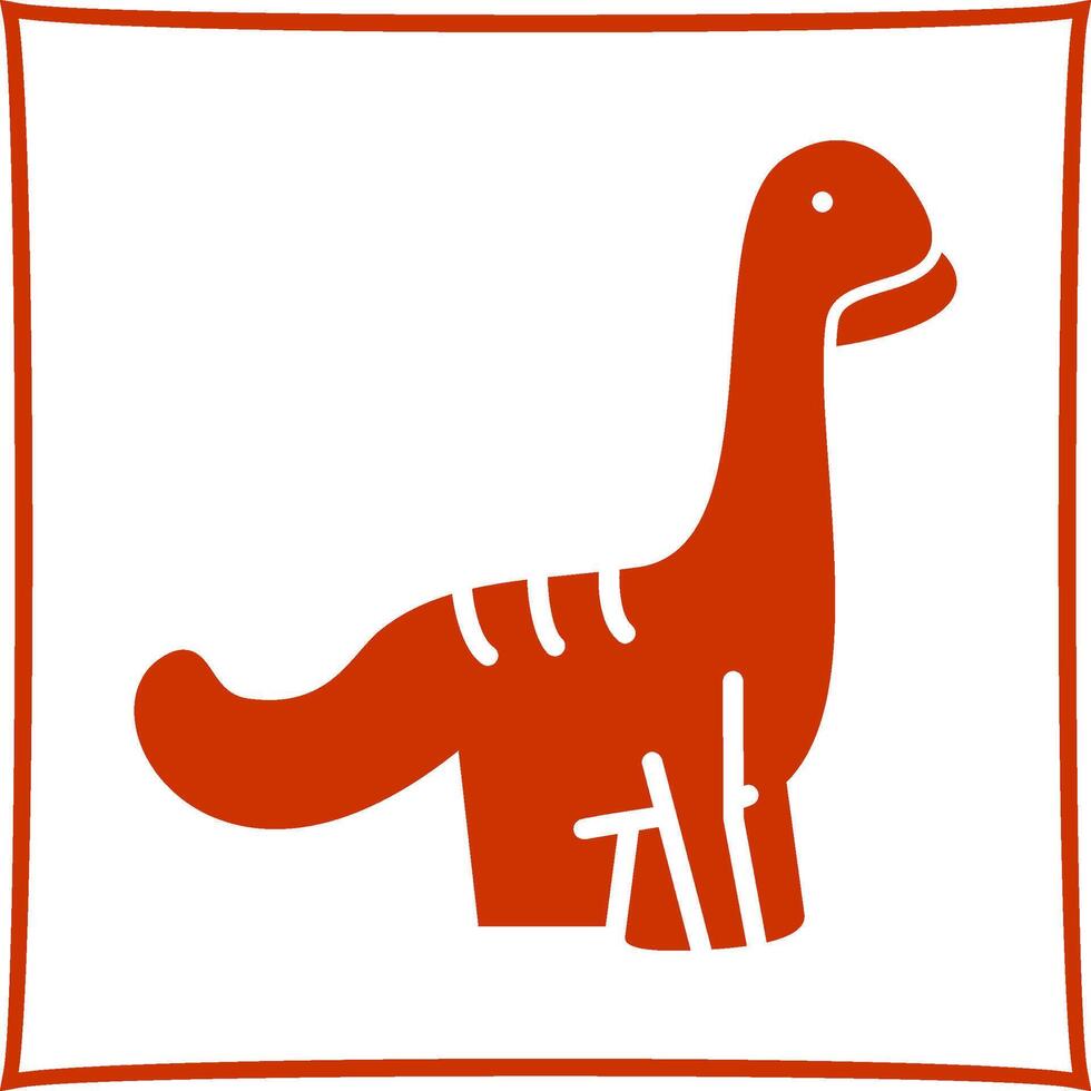 icono de vector de dinosaurio