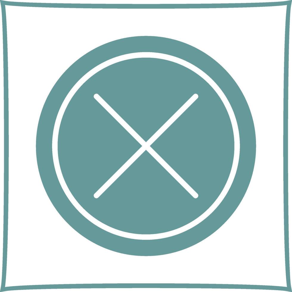 Do Not Cross Vector Icon