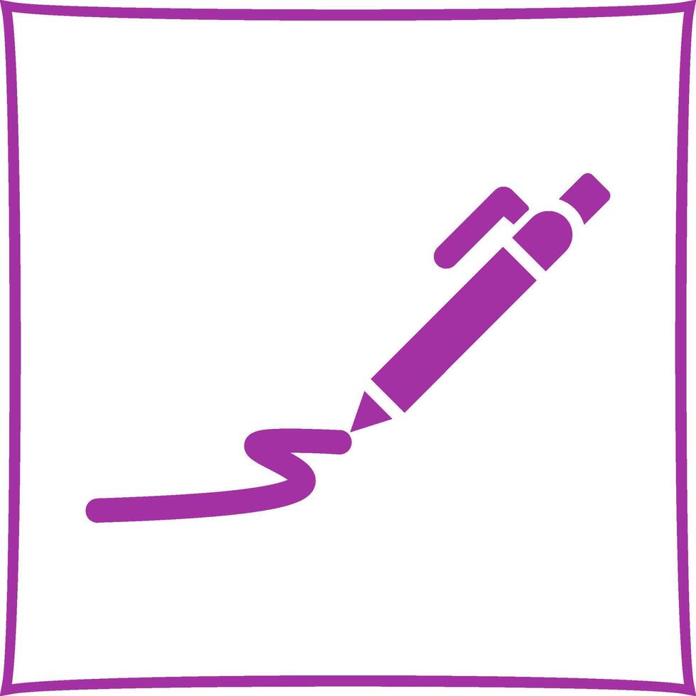 Draw Curve Vector Icon