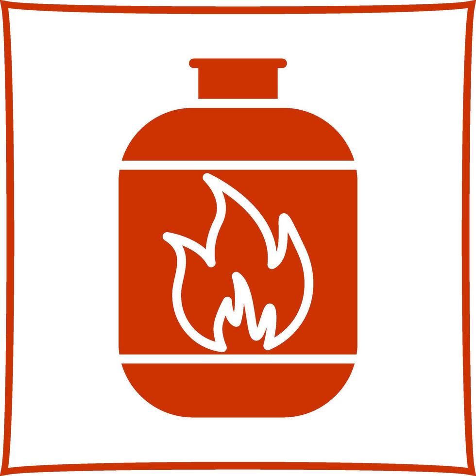 Gas Cylinder Vector Icon