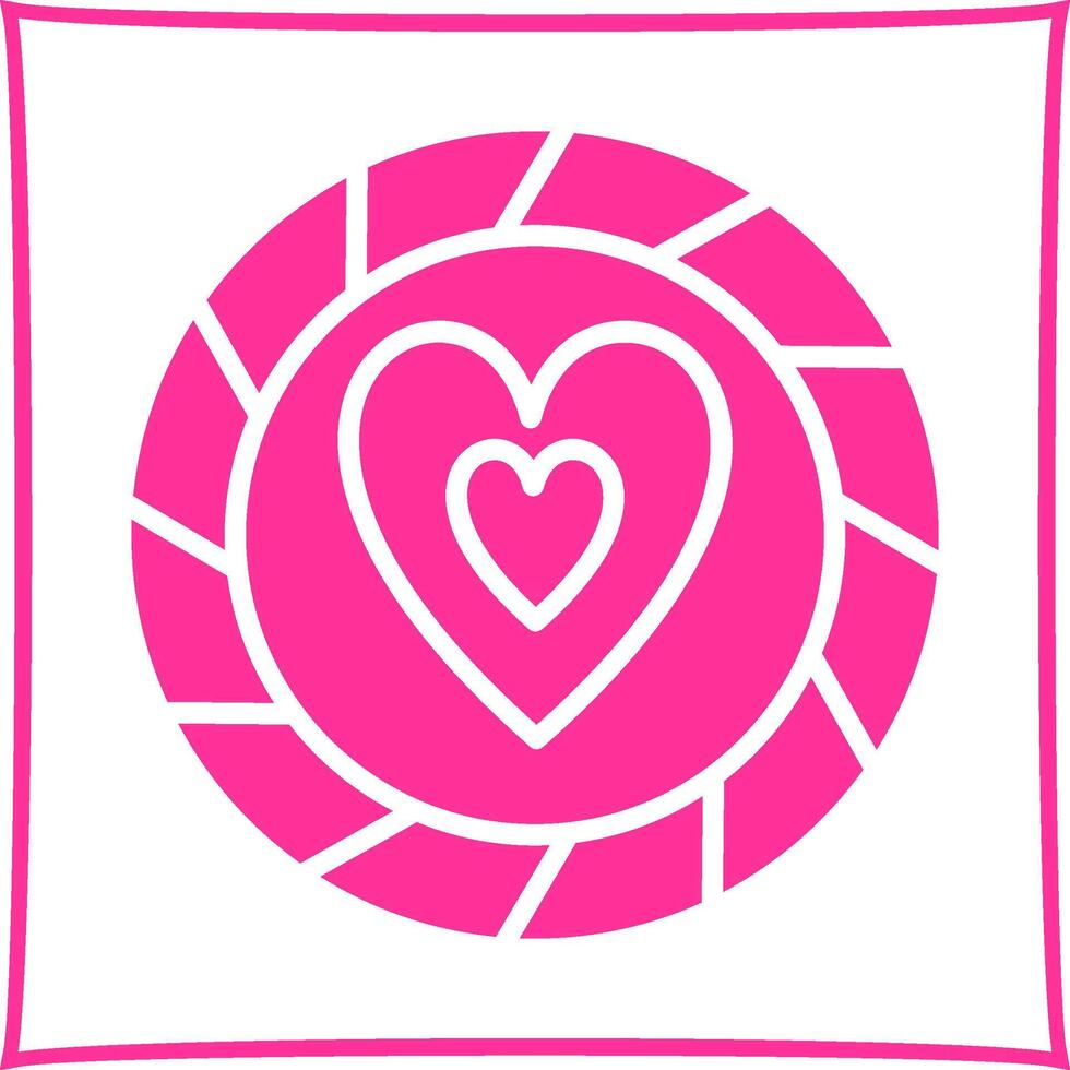 Heart Chip Vector Icon