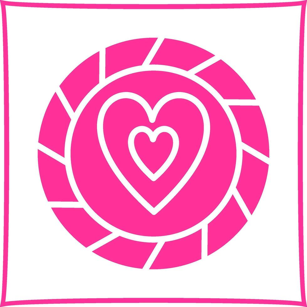 Heart Chip Vector Icon