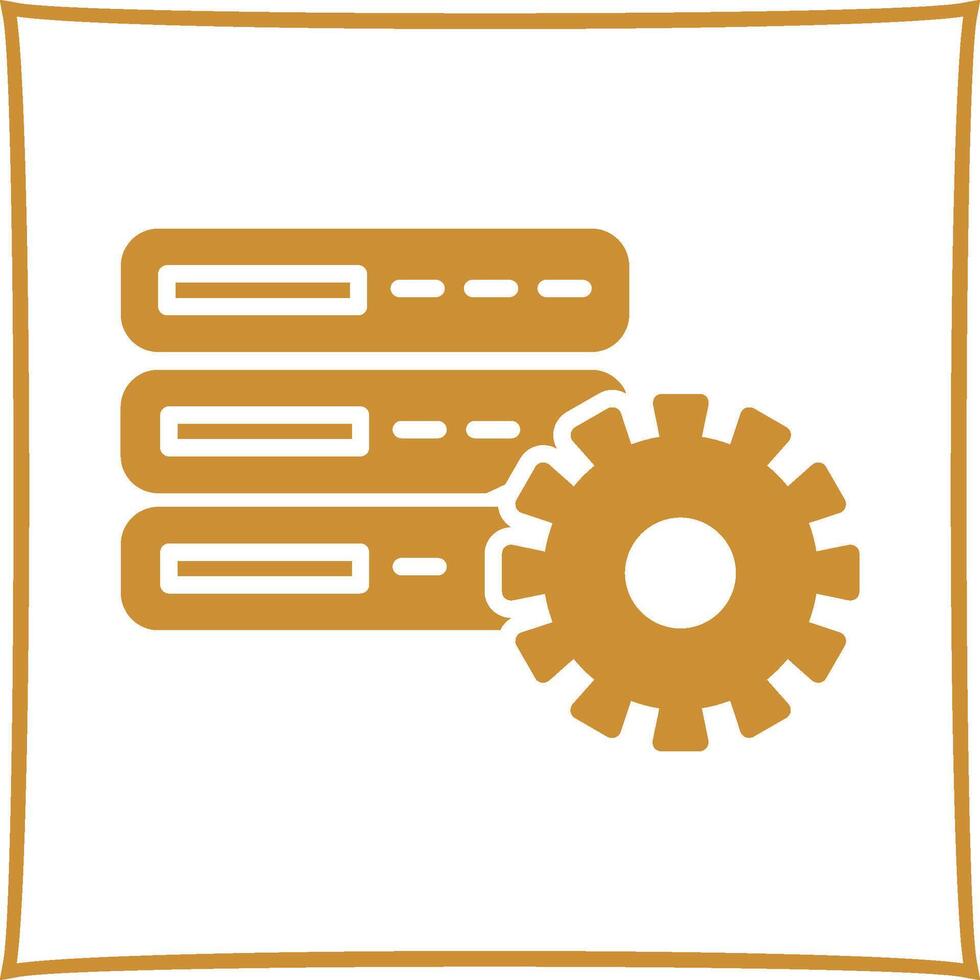 Database Setting Vector Icon