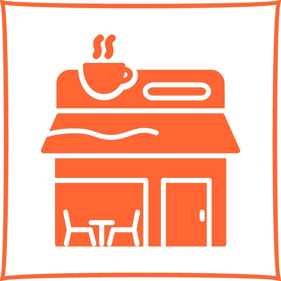 icono de vector de cafetería