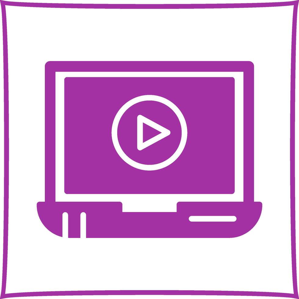 Video Screening Vector Icon