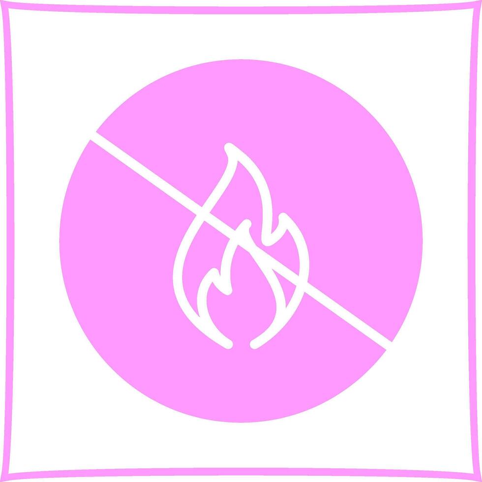 Danger of Flame Vector Icon