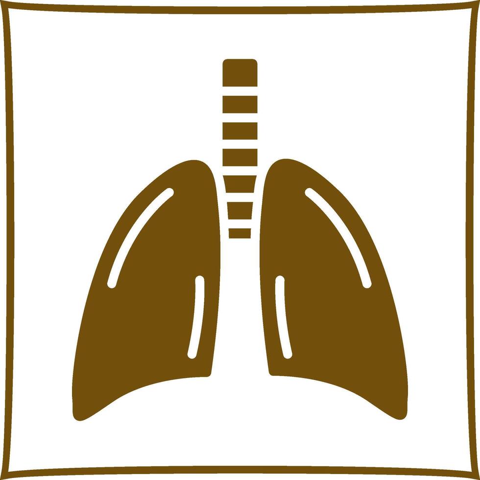 Lungs Vector Icon