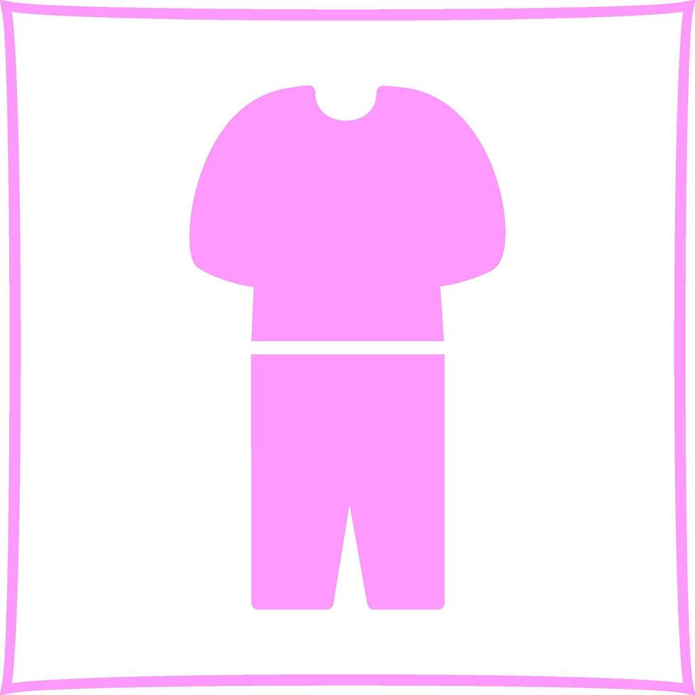 icono de vector de traje de pijama