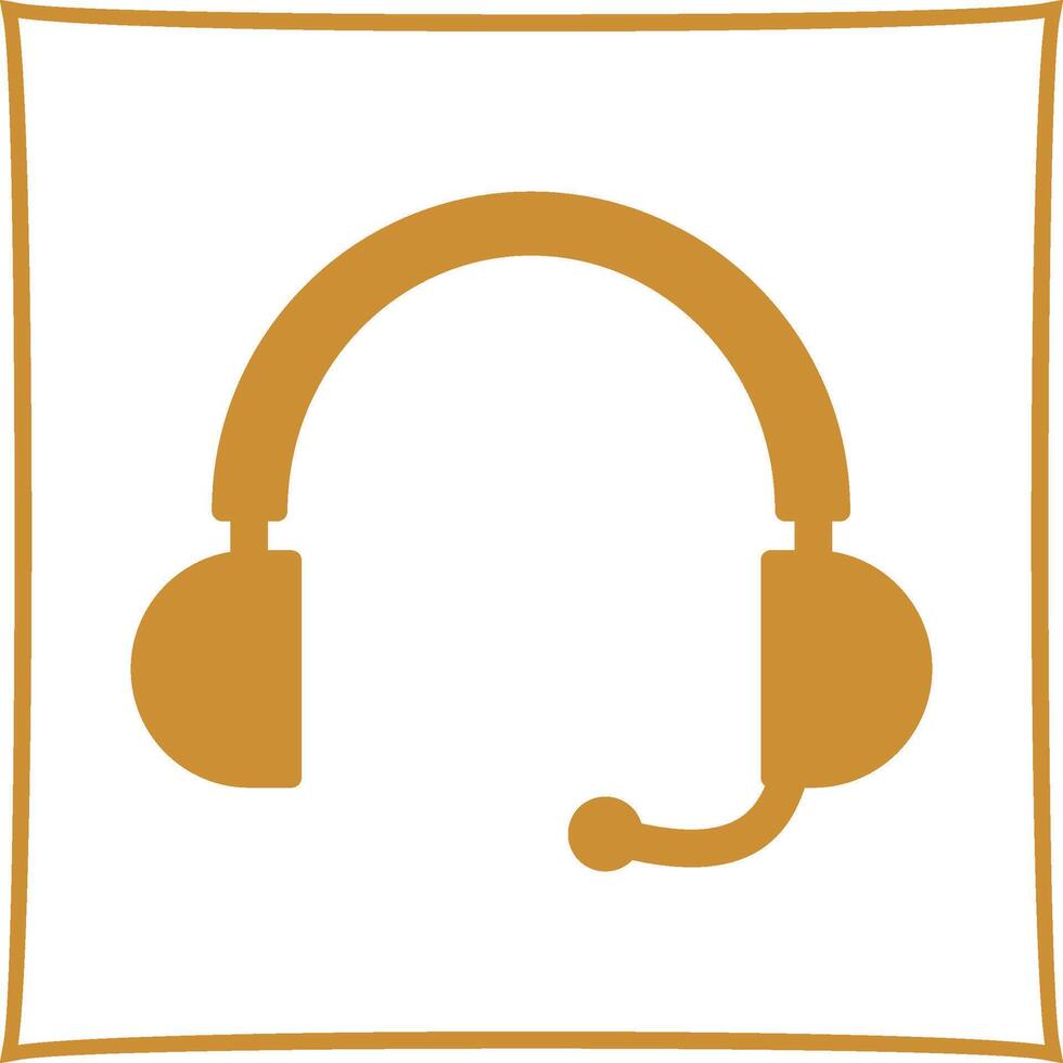 icono de vector de auriculares