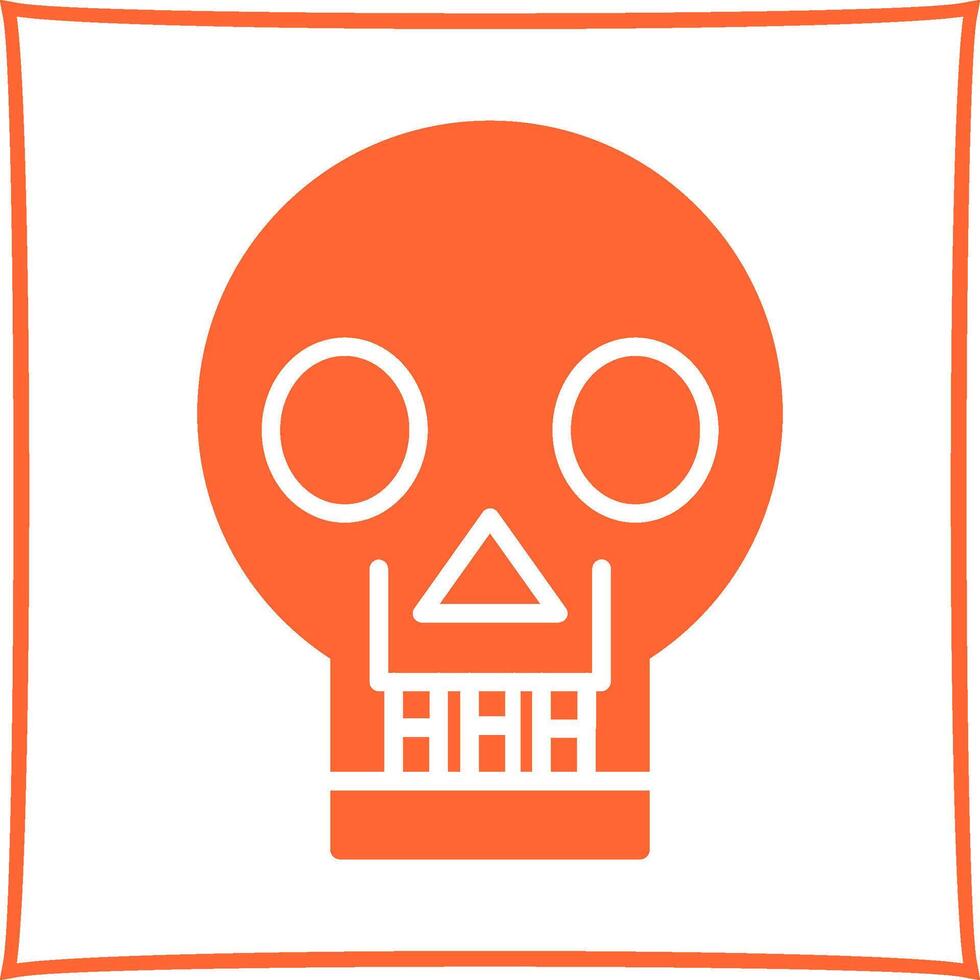 Skull X ray Vector Icon