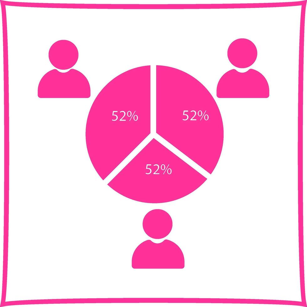 icono de vector de estadísticas de candidatos