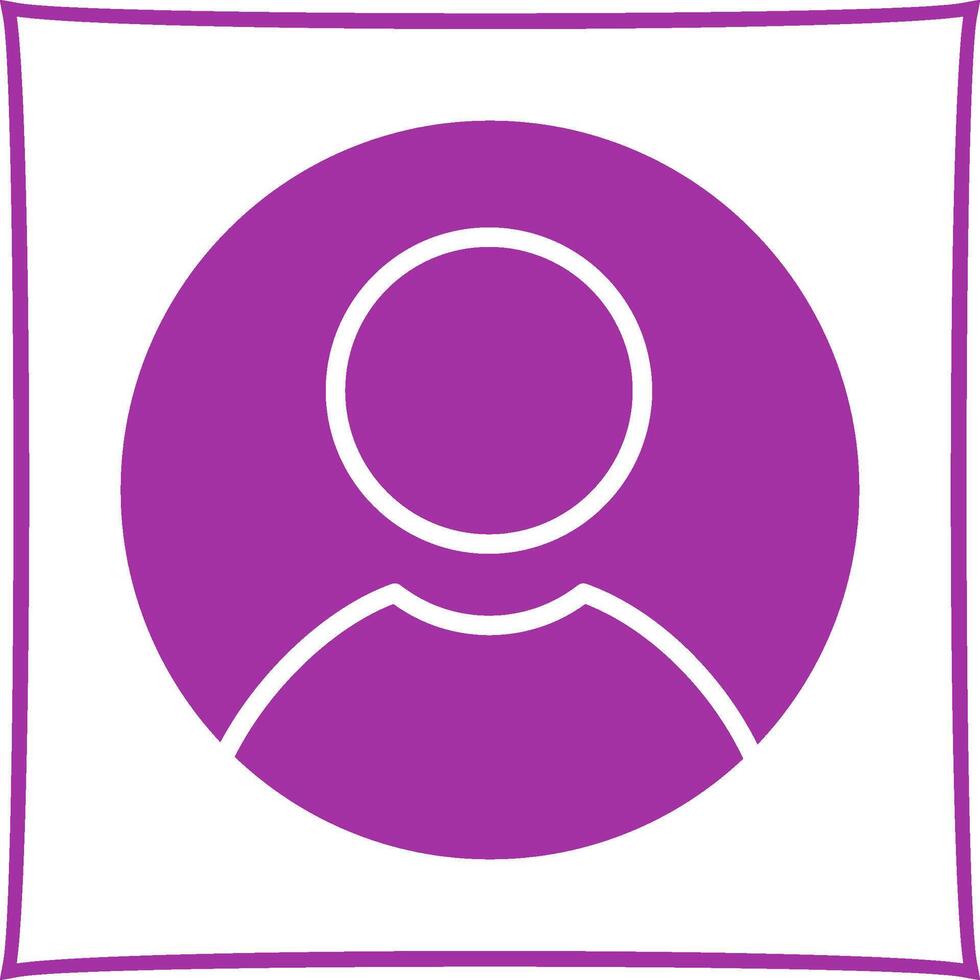 Male Profile Vector Icon