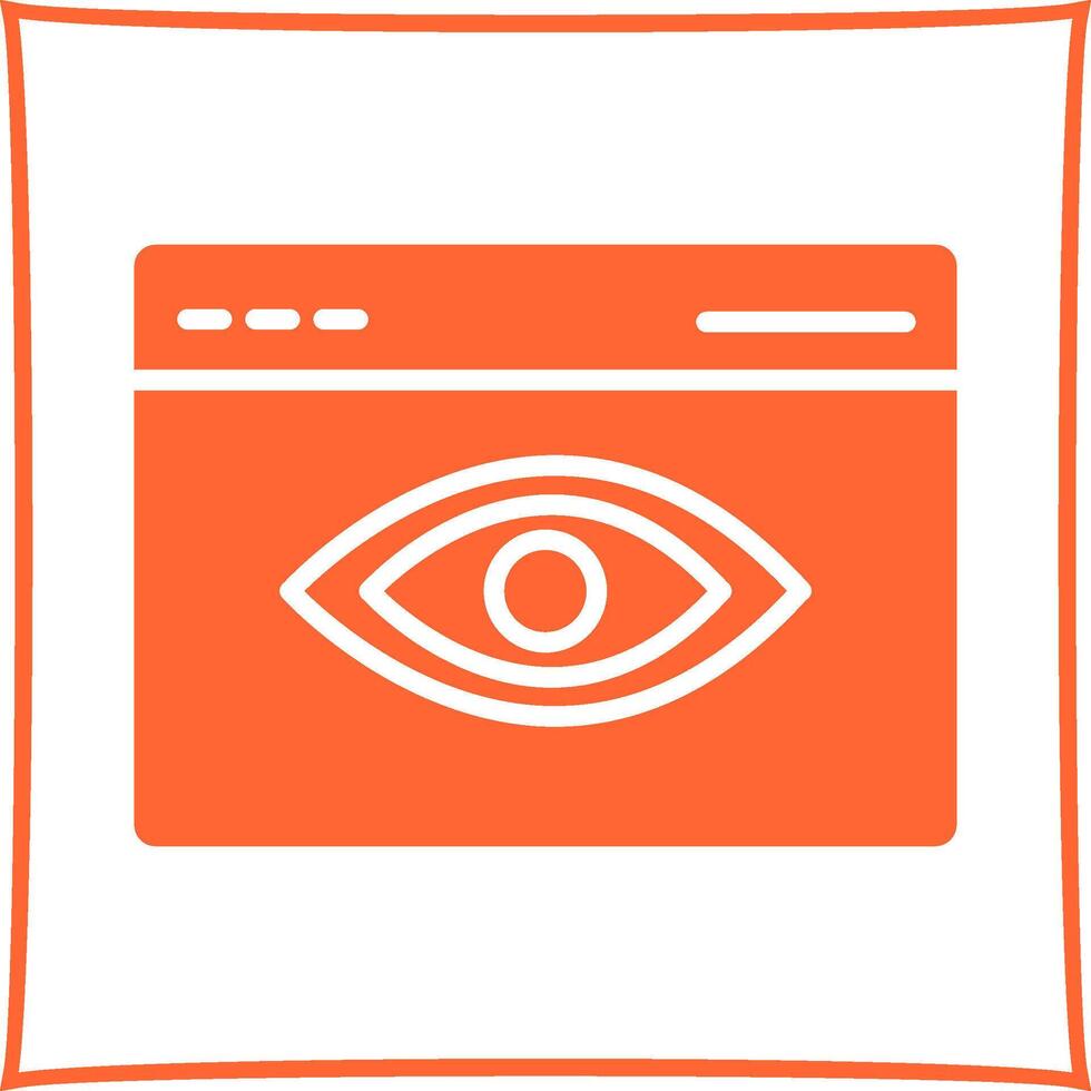 Web Visibility Vector Icon