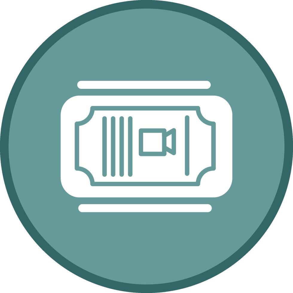 Cinema Ticket Vector Icon