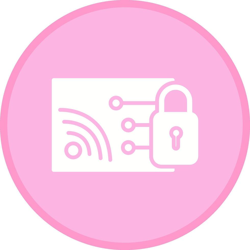 Protected WiFi Vector Icon