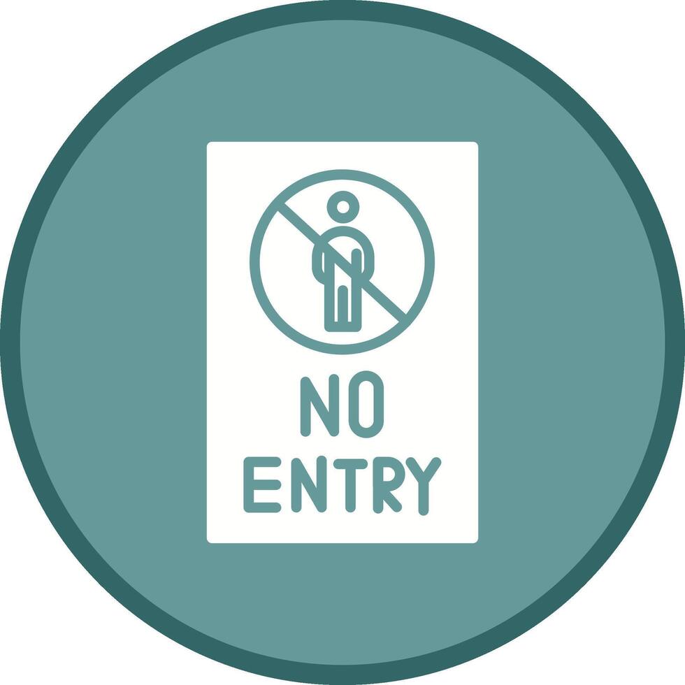 No Entry Sign Vector Icon