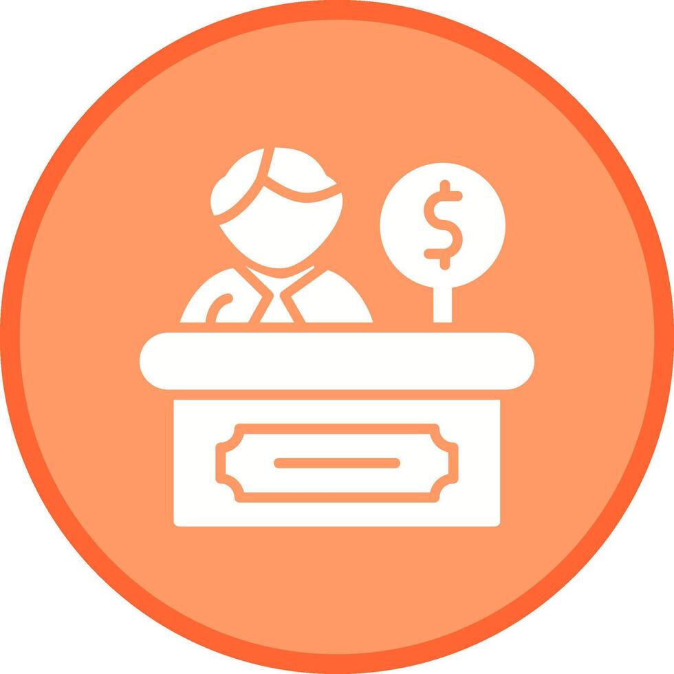 Cashier Vector Icon