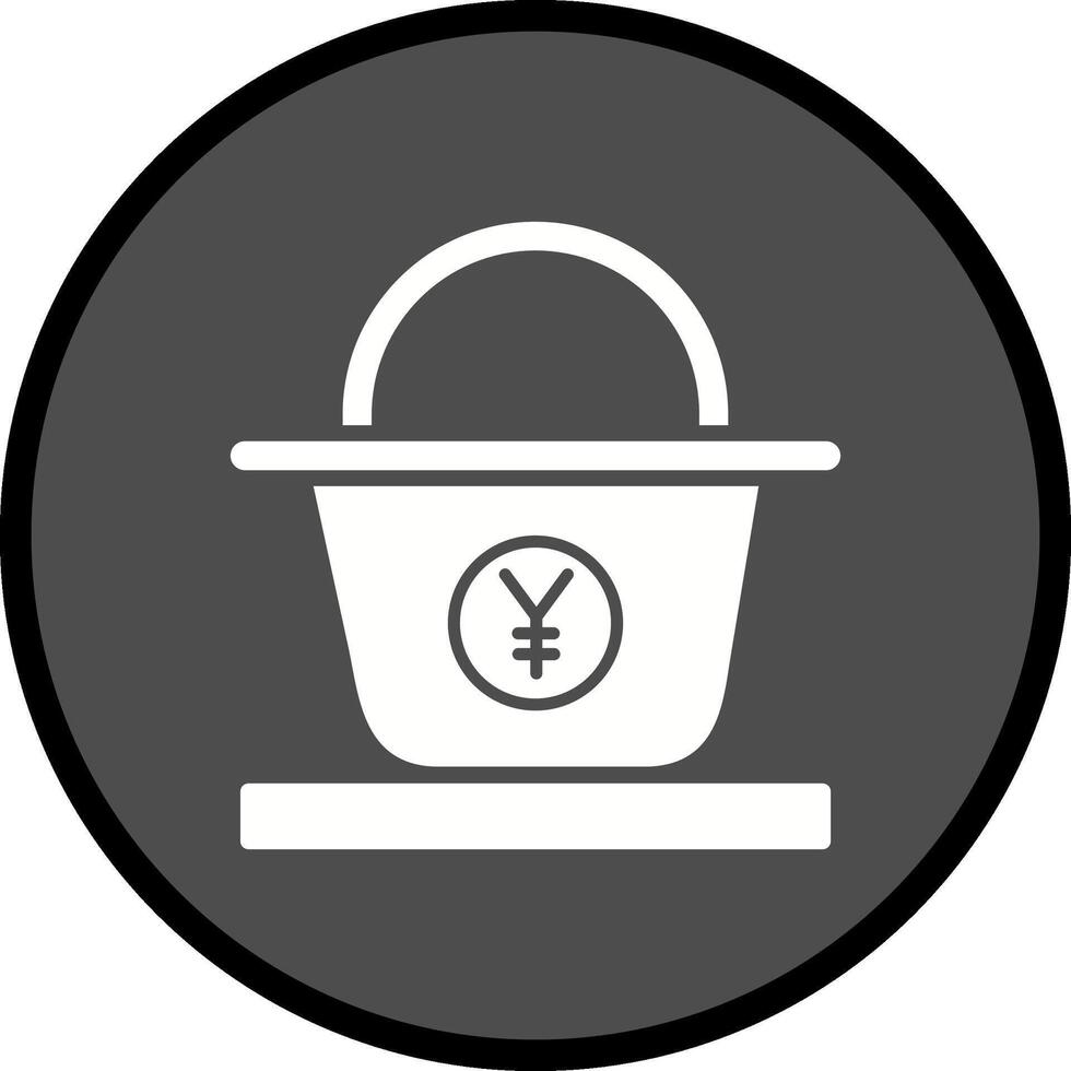 Yen Basket Vector Icon