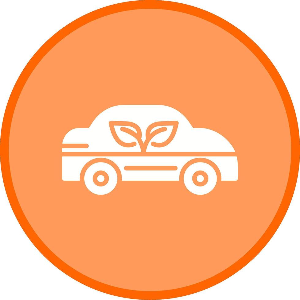 Ecology Car Vector Icon