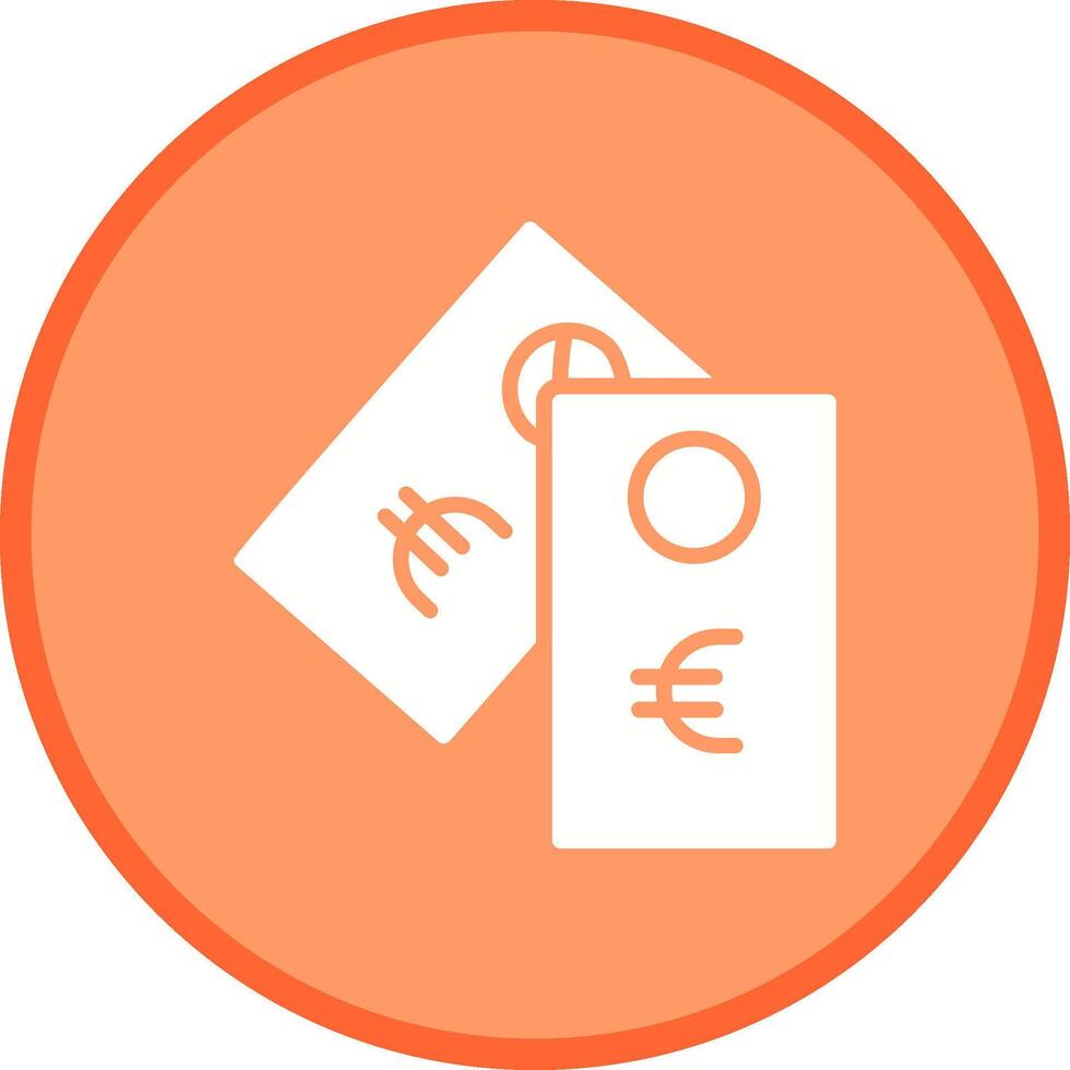 Euro Tag Vector Icon