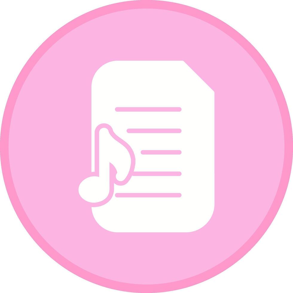 Audio Document Vector Icon