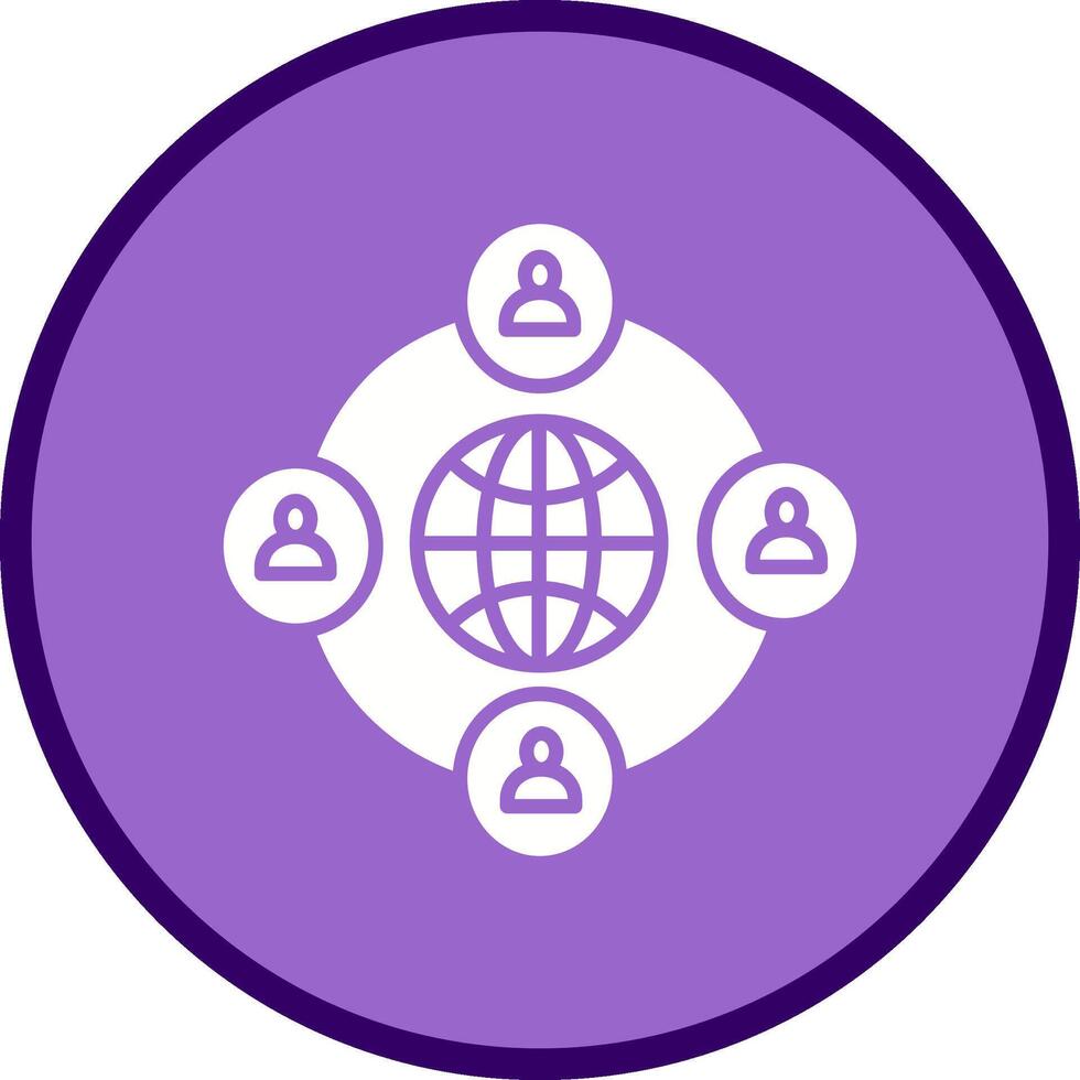 Company Network Vector Icon