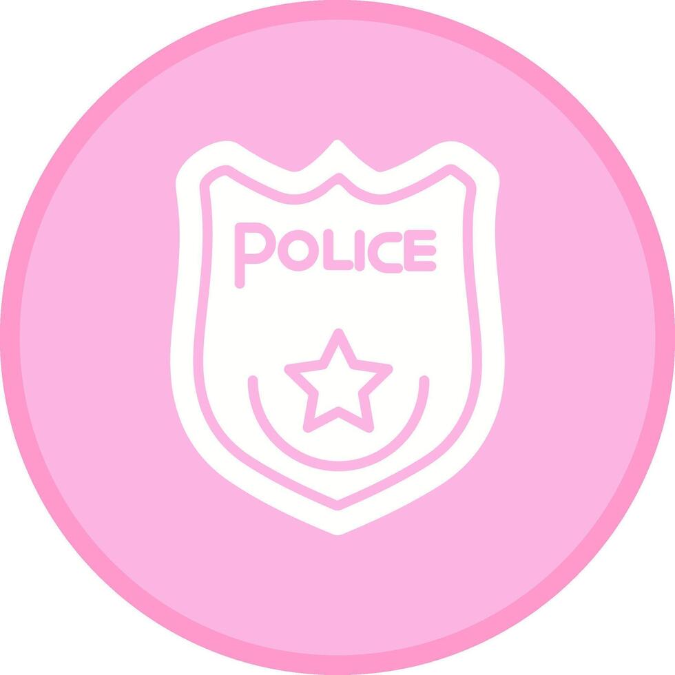 policía Insignia yo vector icono