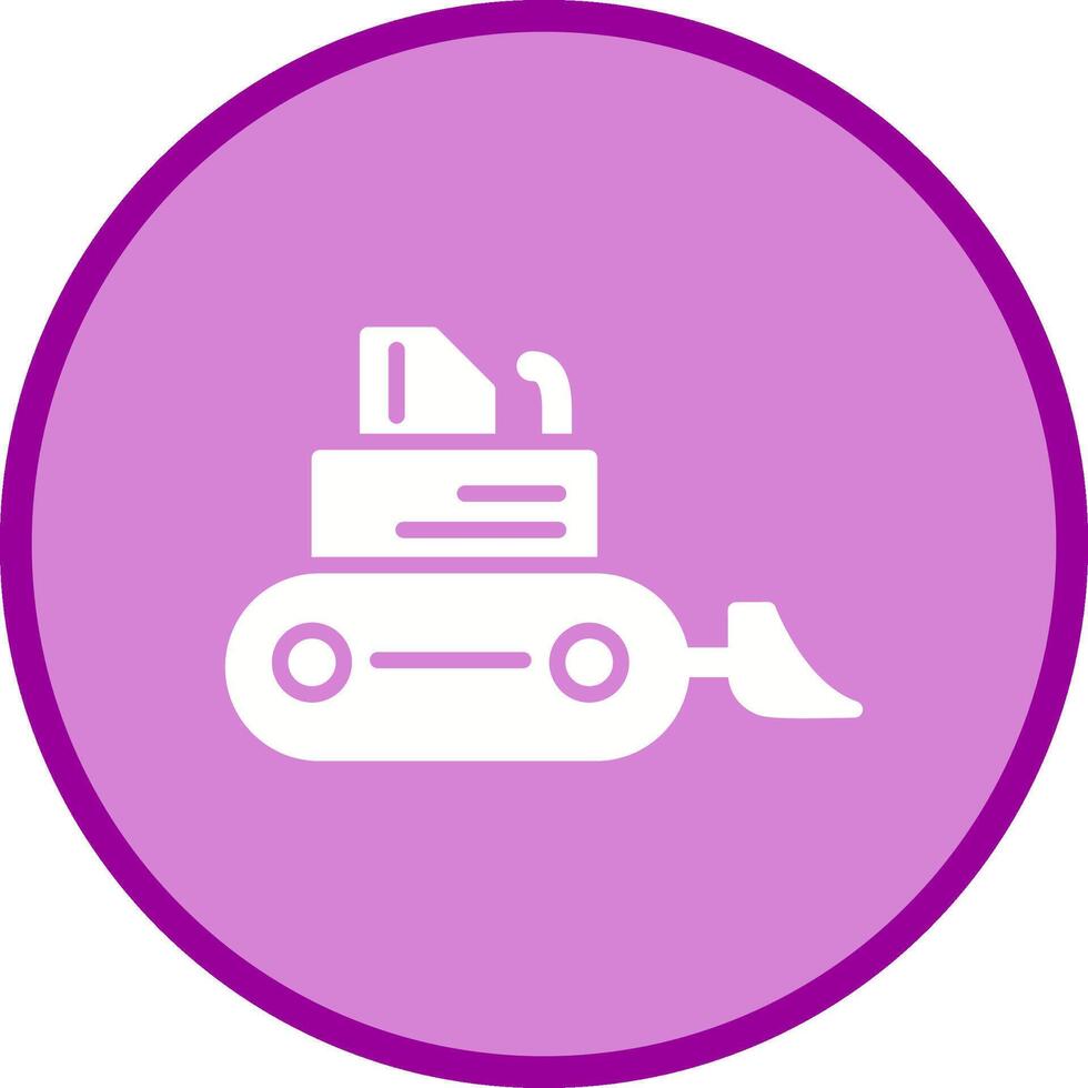 Bulldozer Vector Icon