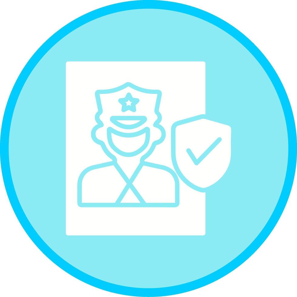 Cinema Security Guard Vector Icon